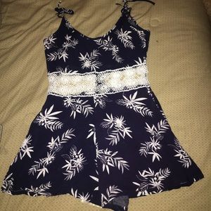 Blue, summer design romper